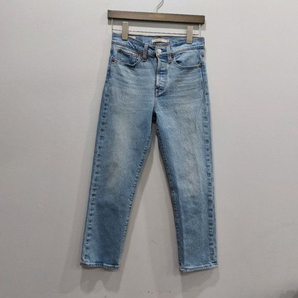 Levis Wedgie Straight Premium Denim Jive Indigo - Picture 2 of 9